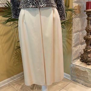 MWOT Saks Fifth Avenue Cream Colored Midi Skirt